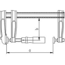 Resim İzeltaş IZELTAS İşkence (Marangoz Mengenesi Plastik Ağızlı) 30 x 12 mm 