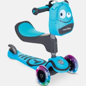 Resim SmarTrike T1 3’ü 1 Arada Oturaklı ve Çantalı Çocuk Scooterı 15 Ay-5 Yaş Mavi 
