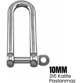 Resim Shuıvan Zincir Kilidi 10mm Uzun Tip - 316 Paslanmaz-1646 