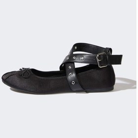 Resim DeFacto Kadın Düz Taban Babet E2421AX25SMBK23 Siyah 