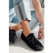 Resim Maltra Kadın Oxford Ayakkabı Siyah Süet 