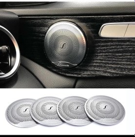 Resim Mercedes Benz Burmester Hoparlör Kapak Seti 4 Parça W205 W213 