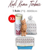 Resim Rosie 6 Rulo Kedi Kumu Torbası 85 x 50 CM 7'li 