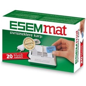 Resim Esemmat Sivrisineklere Karşı 20li Tablet 