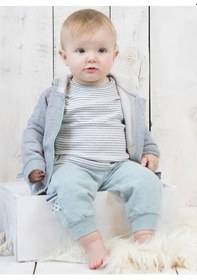 Resim Organicera Organik Kapşonlu Mont,Grey Melange (554296561) Gri 