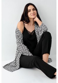 Resim Pierre Cardin Kadın Siyah Sabahlık 5274-48560 Siyah 