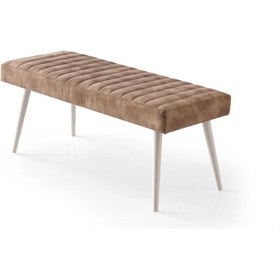 Resim SİVAS GÖZDE MOBİLYA Mutfak Bank Bench Oturma Markiz 95cm Kahve Kumaş 