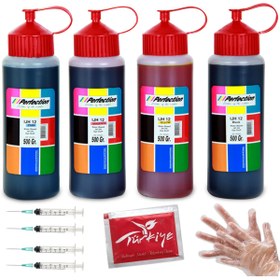 Resim Perfection Hp 650 Siyah Ve Renkli? Kartuş Uyumlu Dolum Seti? 4x500 Ml 