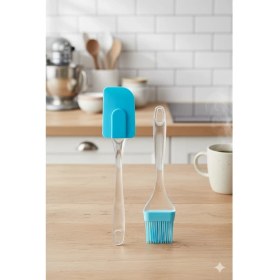 Resim Silikon Fırça ve Spatula Seti – 5 Renk Seçeneği (Isıya Dayanıklı) 