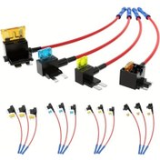 Resim Topnotch 16 Parça Karışık 4 Standart Mini Micro2 Low Profile Sigorta Bağlantılı Oto Sigorta Kutusu Kiti 