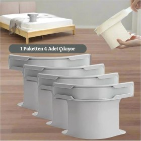 Resim Çarşafmatik 4 Adet Çarşaf Düzenleyici Görünmez Nevresim Çarşaf Kilidi Organizeri 