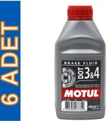 Resim Motul Dot 3 & 4 Brake Fluid 500 Ml Fren Hidrolik Yağı 6 Adet 