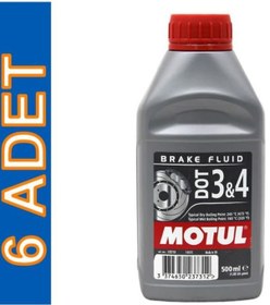 Resim Motul Dot 3 & 4 Brake Fluid 500 Ml Fren Hidrolik Yağı 6 Adet 