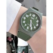 Resim Q&Q erkek Su Geçirmez Plastik Kordon Kol Saati 