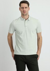 Resim Taş Polo Yaka Regular Fit Pamuk Tişört 