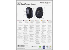 Resim Kensington K72421WW Pro Fit Mid-Size Kablosuz Fare (2,4ghz, 1750DPI) Sapphir 
