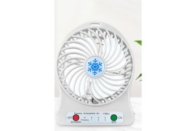 Resim Mini Masa Fanı Şarjlı 3 Kademeli Vantilatör Klima Soğutucu Fan 