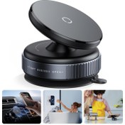 Resim Yeni K009 Güçlü Manyetik Telefon Tutucu - Katlanabilir, 360° Ayarlanabilir Vakum Montajı, Çok Açılı Ayarla, Araba/Ev Telefon Tutucu 