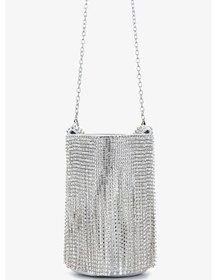 Resim Lady Diva Kadın Vegan Gri Abiye Çanta 1137 Ld215 Bn Cnt Y25 Sılver Gri 