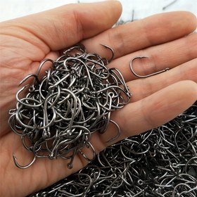 Resim 120 Parçalı Balık İğnesi Seti, Siyah Yüksek Karbon Çelik Olta İğneleri, Çengel, Çeşitli Boyutlar 3#-12#, Deniz Balıkçılığı için saç tokası Tasarımı - Profesyonel Balıkçının Seçimi 