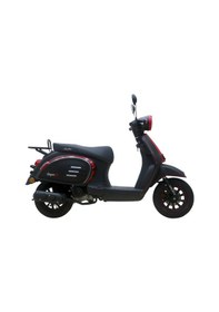 Resim Arora Super 50 CC Scooter Motosiklet Siyah Kırmızı 