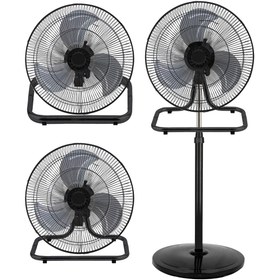 Resim Vadi Metal Gövdeli Ayaklı 3in1 Vantilatör - 3 Kademeli Sessiz Sanayi Tipi Yüksek Hızlı Fan 54W 