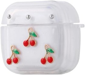 Resim Zore Apple ile uyumlu Airpods 4 Zore Airbag 44 Airbag Tasarımlı Simli Şeffaf Kutup Kılıf Kiraz 