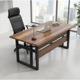 Resim Yurudesign Marken A Ofis Çalışma Masası Metal Ayaklı Barok 180cm*90cm 