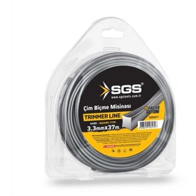 Resim Sgs 4317 Tırpan Misinası 3.3mm 37mt Kare Gri 