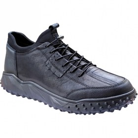 Resim Voyager 6012 Erkek Günlük Deri Spor Ayakkabı Siyah 