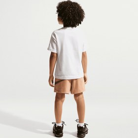 Resim Nike Sportswear In The Zone Çocuk Beyaz Şort Takımı 