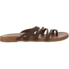 Resim Bueno Shoes Taba Nubuk Kadın Parmak Arası Terlik 01WU4238 01WU4238 