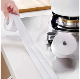 Resim 3.35M Banyo Küvet Mutfak Lavabo Beyaz Su Sızdırmaz Bant Su Geçirmez Kenar Bandı Sızdırmazlık Tamir 