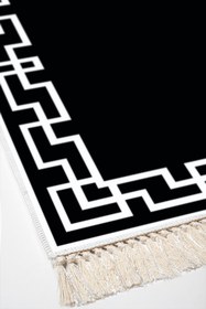 Resim Alanur Home Eko Trend Djt Yıkanabilir Kaymaz Taban 3 Lü Yatak Odası Takımı F5035 Modern Siyah 