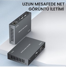 Resim Veggieg 1080p Full Hd 60hz Hdmı Kvm Ip Extender 200 Metre Cat5e/6 Hdmı Menzil Genişletici Uzatıcı 