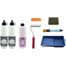 Resim Cadence 1 Litre Beyaz Boya 500Ml Parlak Vernik Se 
