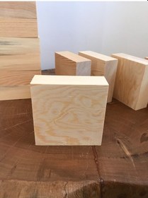 Resim 12X12X4 Cm Özel Ölçü Silinmiş Kereste 