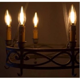 Resim Cata CT-4280 4W 220V E14 Duylu LED Rustik Ampul Amber Renk 5 Adet 