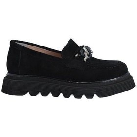 Resim Poletto Hakiki Deri Sıyah Loafer Düz 06 134 3-1961 Siyah 