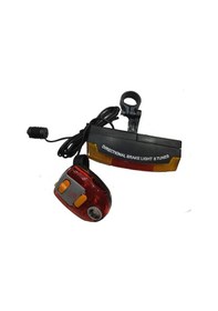 Resim Jing Yi Bisiklet Korna Sinyal Stop Fren Lambası Siyah 