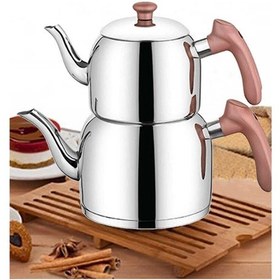 Resim Özkent K-392 Vista Orta Boy Sade Çaydanlık Takımı Rosegold Özkent 