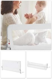 Resim Wellgro 180 * 65 cm Beyaz Yatak Bariyeri, Yatak Korkuluğu 