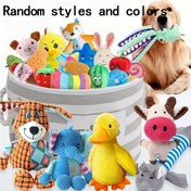 Resim Küçük Köpekler için 6/12 adet Yavru Peluş Diş Kaşıyıcı Oyuncak Seti 