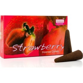 Resim Çilek Meyve Kokulu Konik Tütsü 