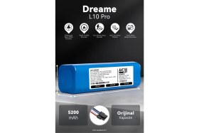 Resim Dreame L10 Pro 5200MAH Robot Süpürge Bataryası - Maksimum Ömür, Güvenli Şarj Koruması 