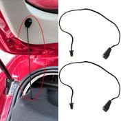 Resim 2 adet Araba Paket Rafı Destek Kayışı Dize Askı 4M51A46538AB Ford C-Max MK1 için Uygun Ford Focus Hatchback MK2 için Uygun 