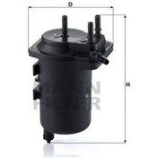 Resim MANN WK9394 Mazot Filtresi Megane II 03- Scenic II 1.5 DCI Delıksız 