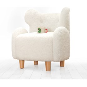 Resim Lorence Home Juano Teddy Çocuk Koltugu - Beyaz 