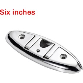 Resim Parallax 4pcs 6inch Paslanmaz Çelik Kepçesi Deniz Katlanabilir Tekne Kepçeleri Katlanır Güverte Demirleme Kepçesi Sifon Montajı Monte Tekne Yatları (Yurt Dışından) 