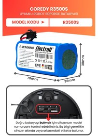 Resim Coredy R3500s Uyumlu Batarya Yüksek Kapasite 2800mah 